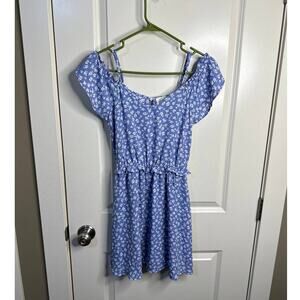 Jessica Simpson Light Blue Floral Print Dress Size XS